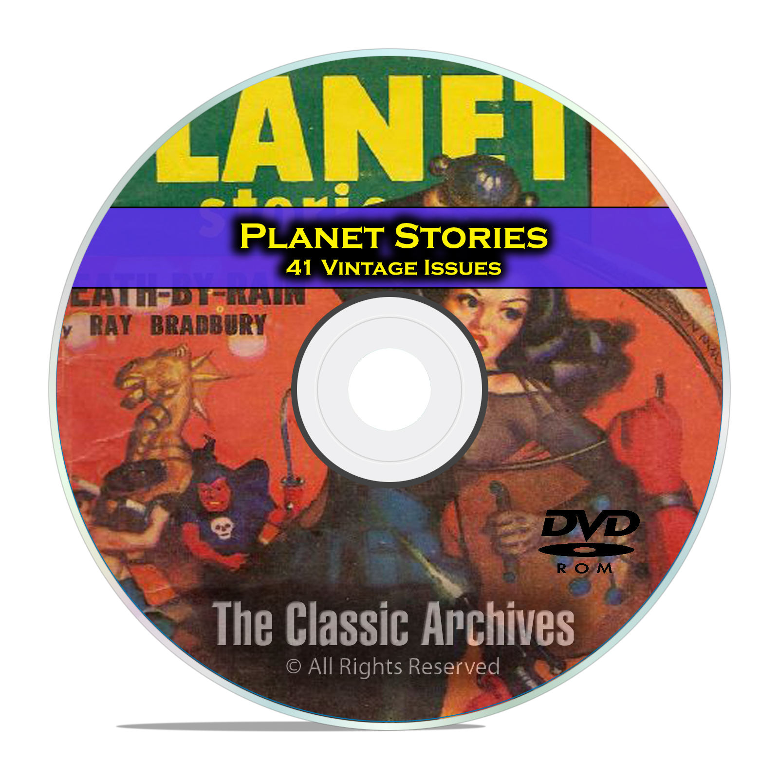 Planet Stories, 41 Vintage Pulp Magazines, Golden Age Science Fiction DVD