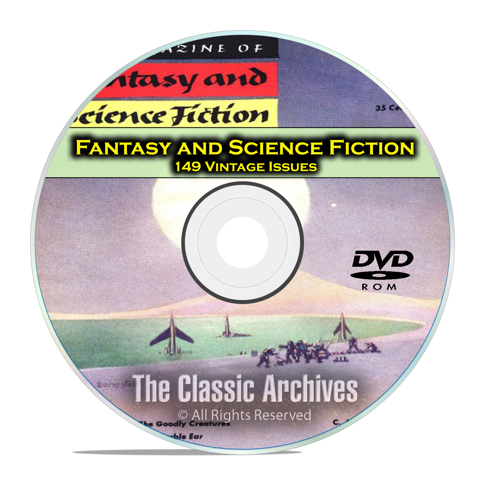 Fantasy & Science Fiction, 149 Vintage Pulp Magazine, Golden Age SCI FI DVD