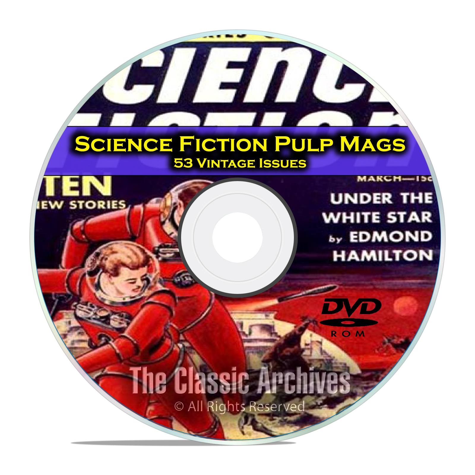 Science Fiction Adventures, Stories, Vintage Pulp Magazine, Fiction DVD