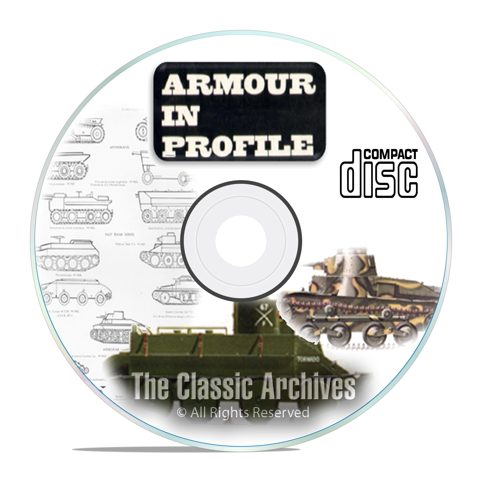 Profile Publicatio​ns Armour in Profile - 24 Volume- Tank Military History