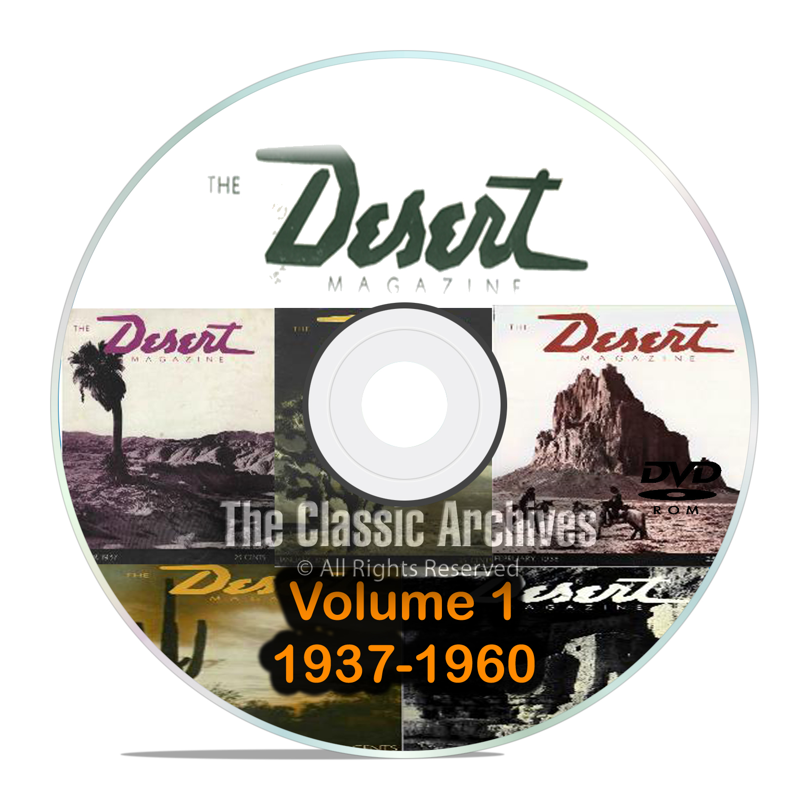 Desert Magazine, 1937-1960, Volume 1, Back Issues, Treasure Hunting DVD