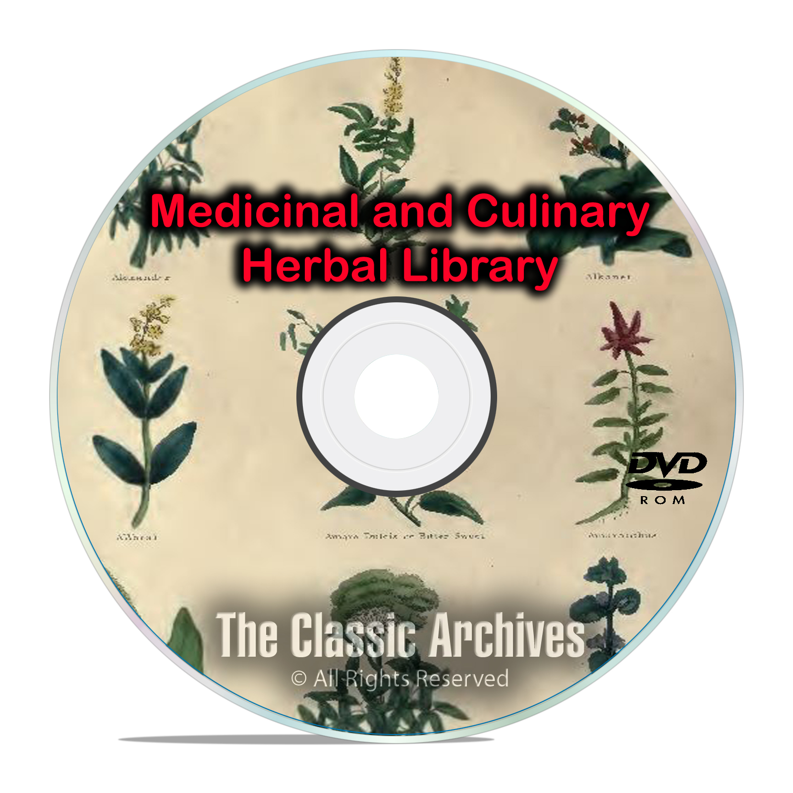 96 Books, Ultimate Library, Herbs Herbal Herbalism, Remedies, Medicines DVD