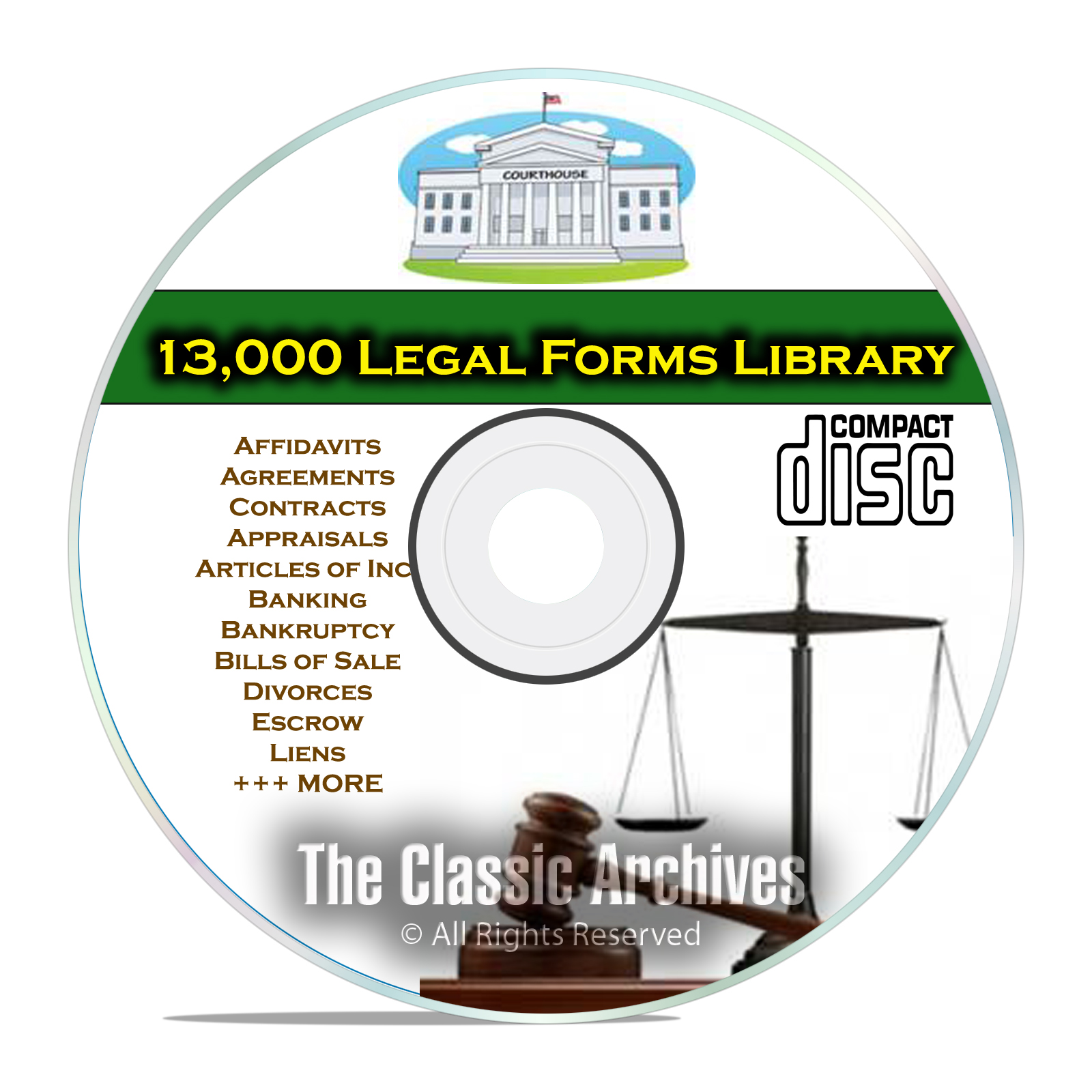 13,000 Printable Editable Legal Forms, Business, Bankruptcy Personal CD