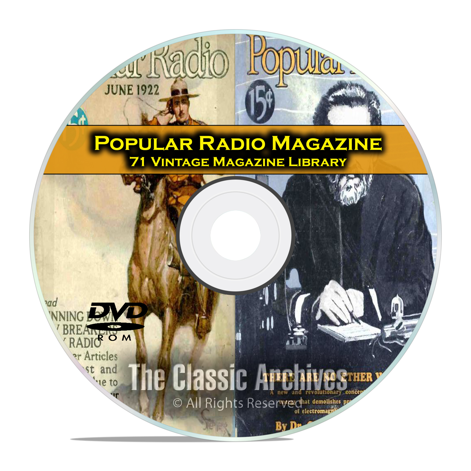 Popular Radio, 71 Vintage Old Time Radio Magazine Collection PDF DVD