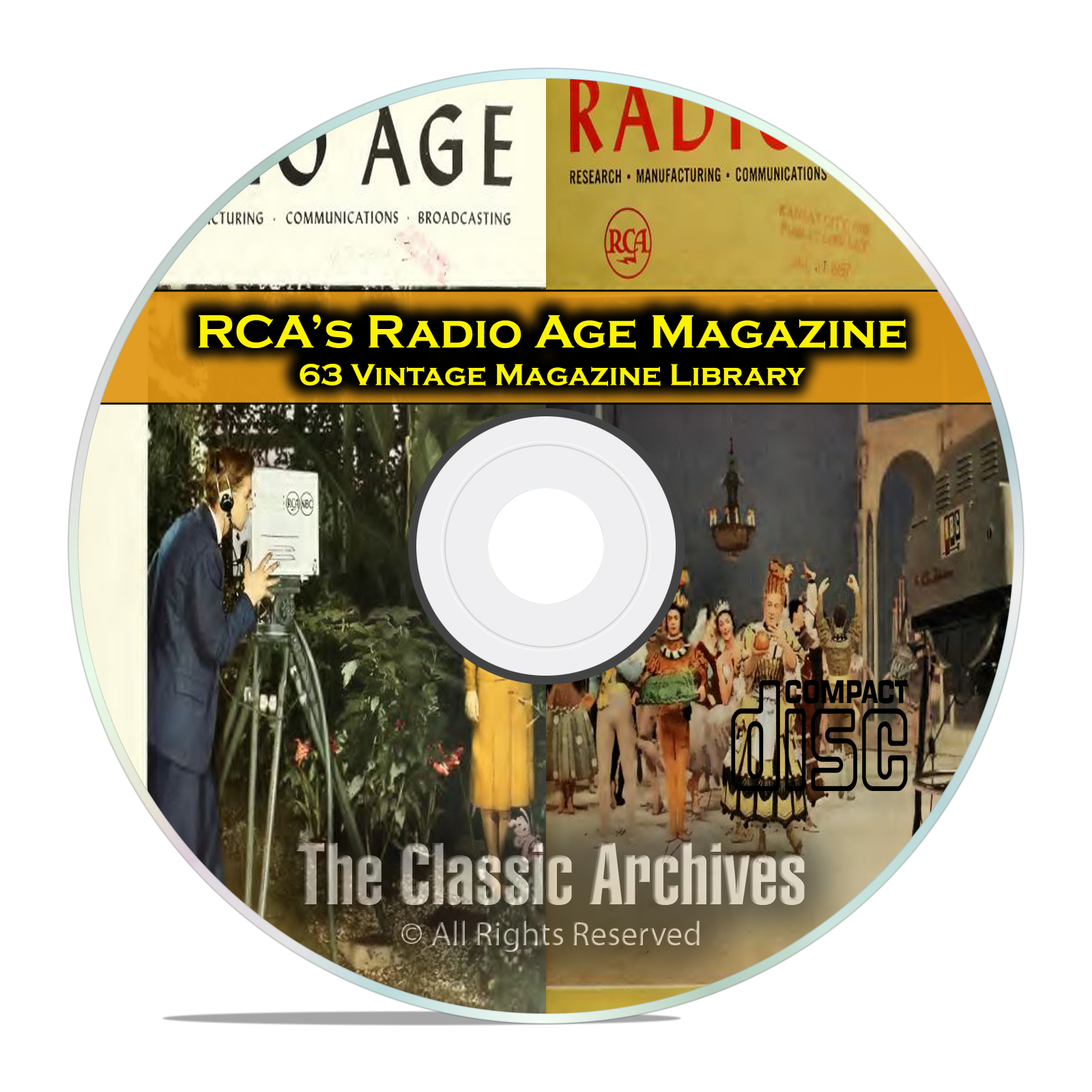 RCA Radio Age, 63 Vintage Old Time Radio Magazine Collection on PDF CD