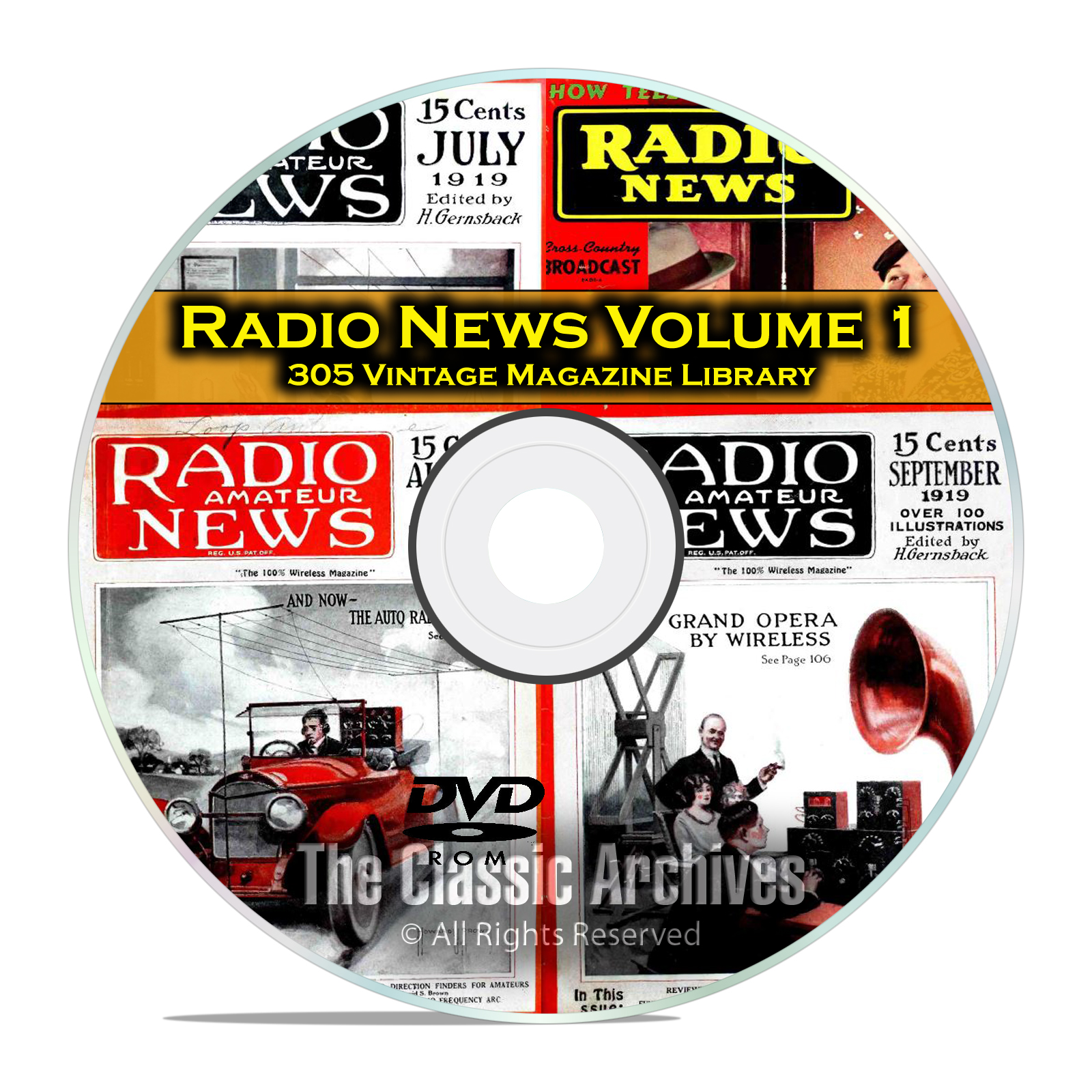 Amateur Radio TV Television News Vol 1, 305 Vintage Magazine Collection DVD