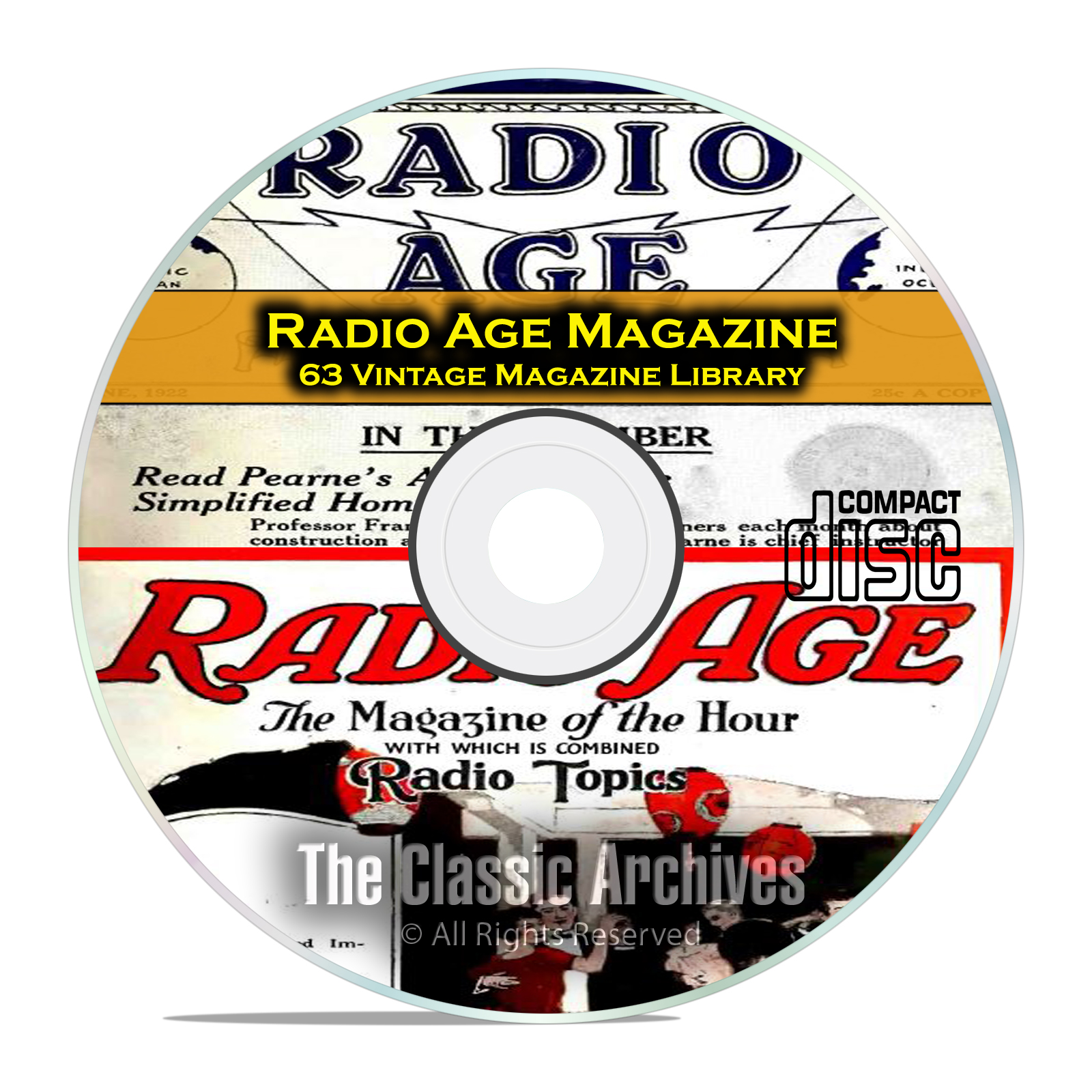 Radio Age Magazine, 63 Vintage Old Time Radio Magazine Collection PDF CD
