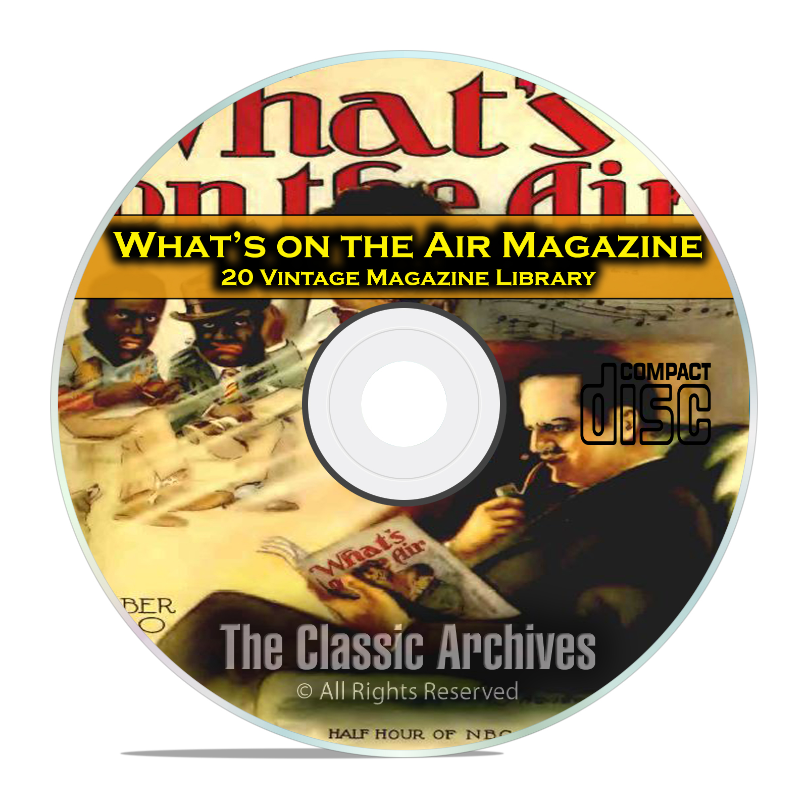 What's On The Air, 20 Vintage Old Time Radio Magazine Collection in PDF CD
