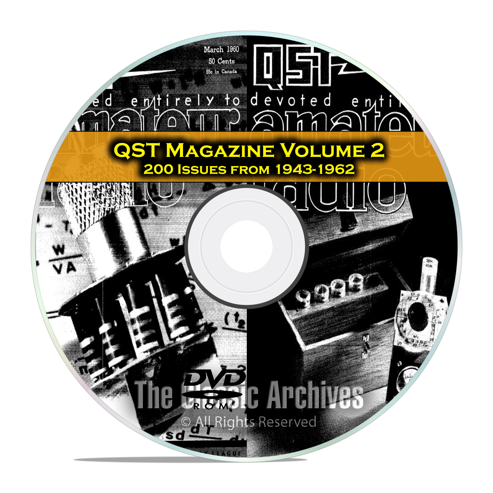 QST Magazine, Volume 2, 200 Vintage Old Time Ham Radio Issues DVD