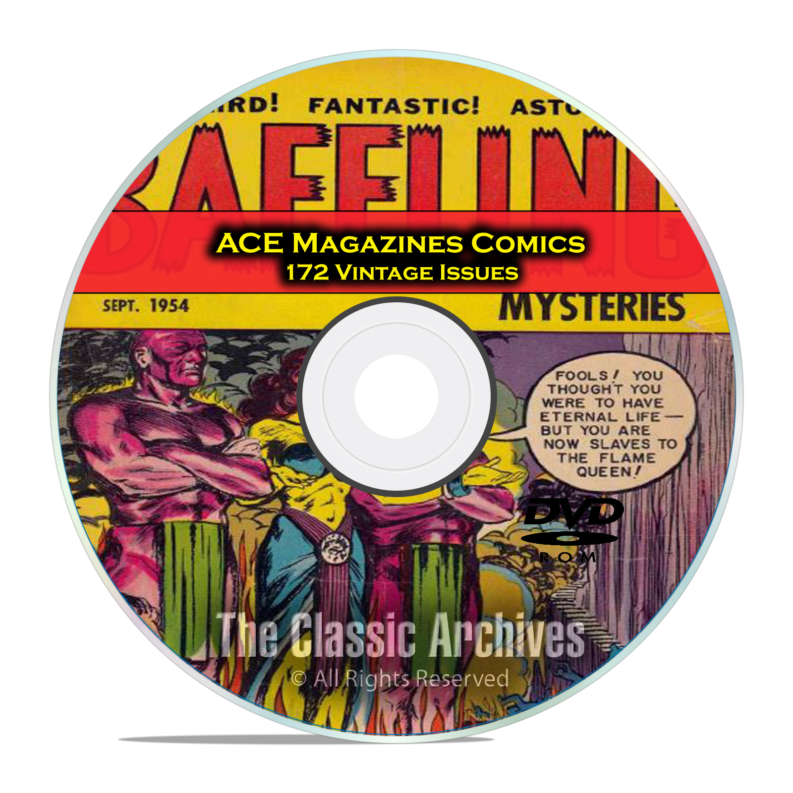 Baffling Mysteries, Beyond Lightning Comics 172 Issue Golden Age Comics DVD