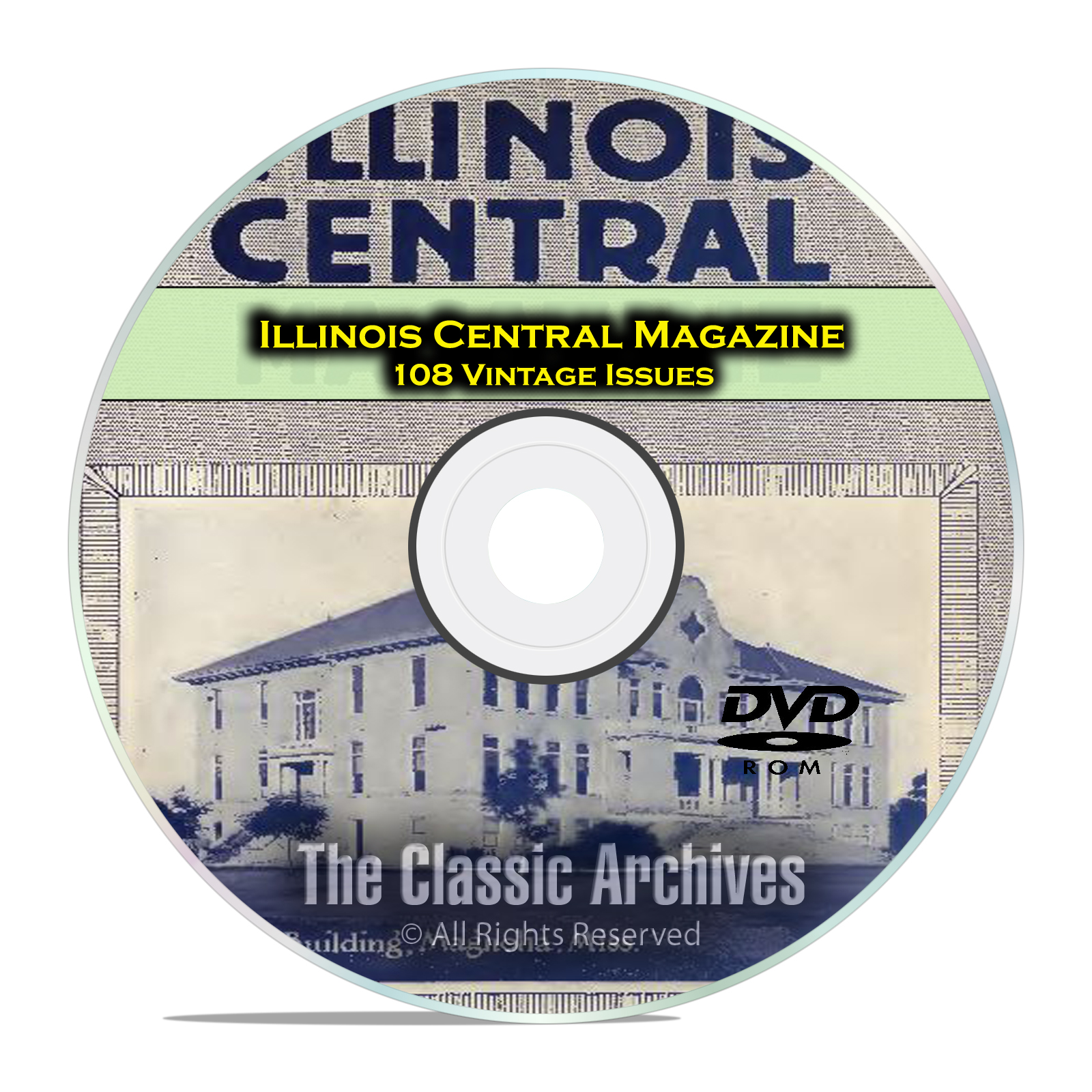 Illinois Central Employees Magazine, Vintage Railroad Life Magazine PDF DVD