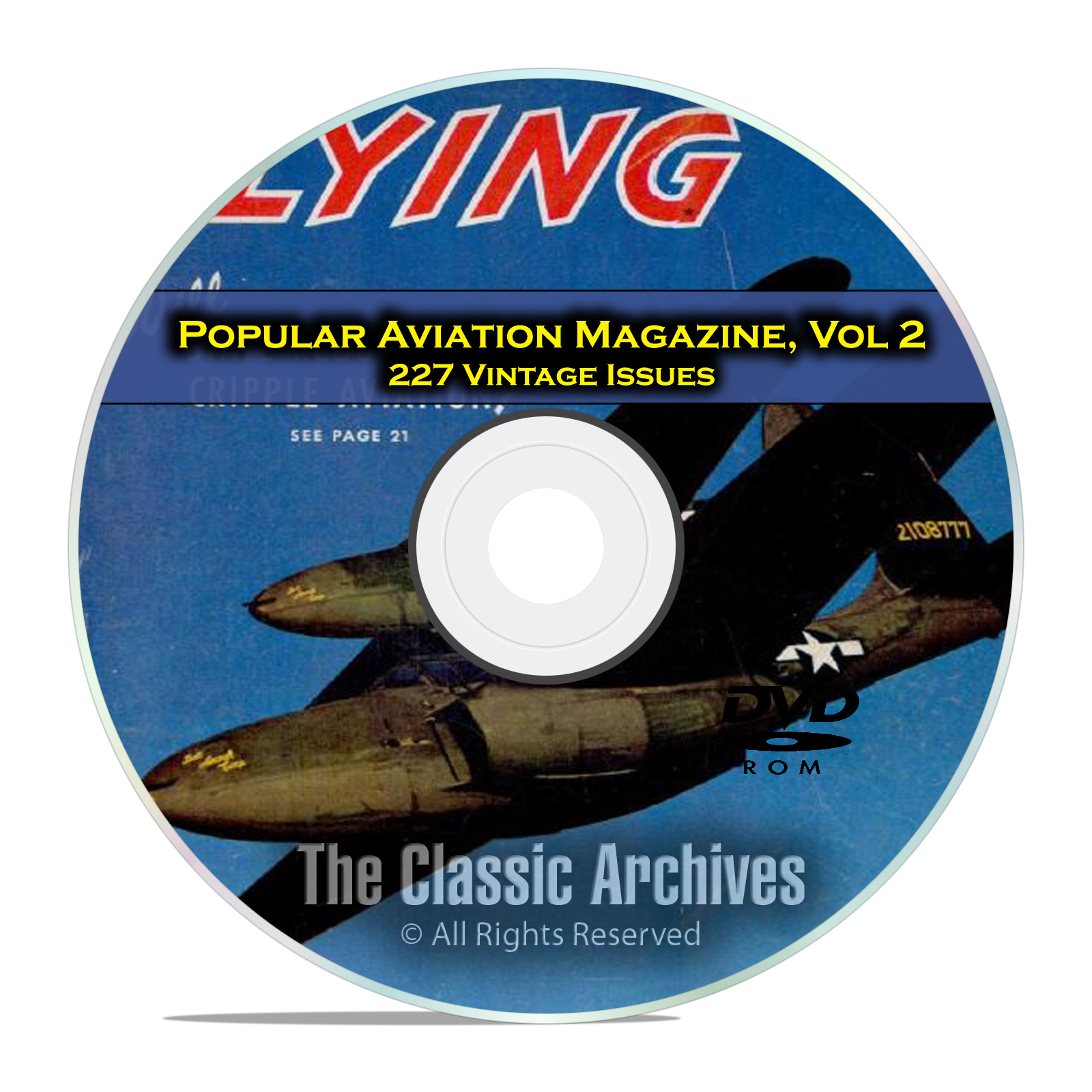 Popular Aviation Magazine, Vol 2, 227 Vintage Flight Issues, 1945-1963, DVD