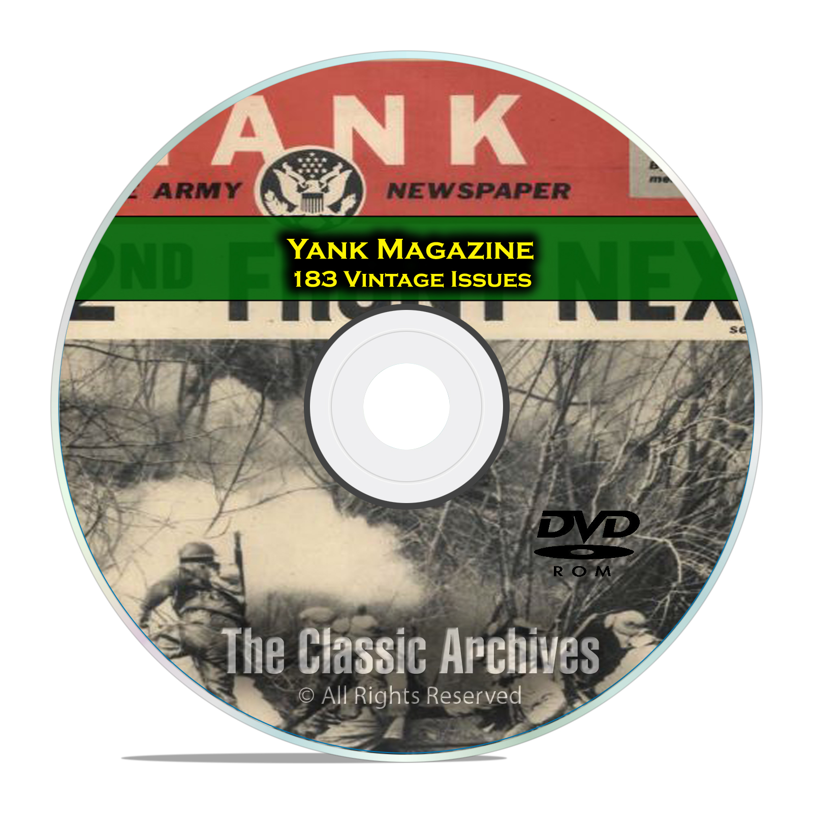 Yank Magazine, 183 Issues, 1942 - 1945, WWII GI War Military Magazine DVD