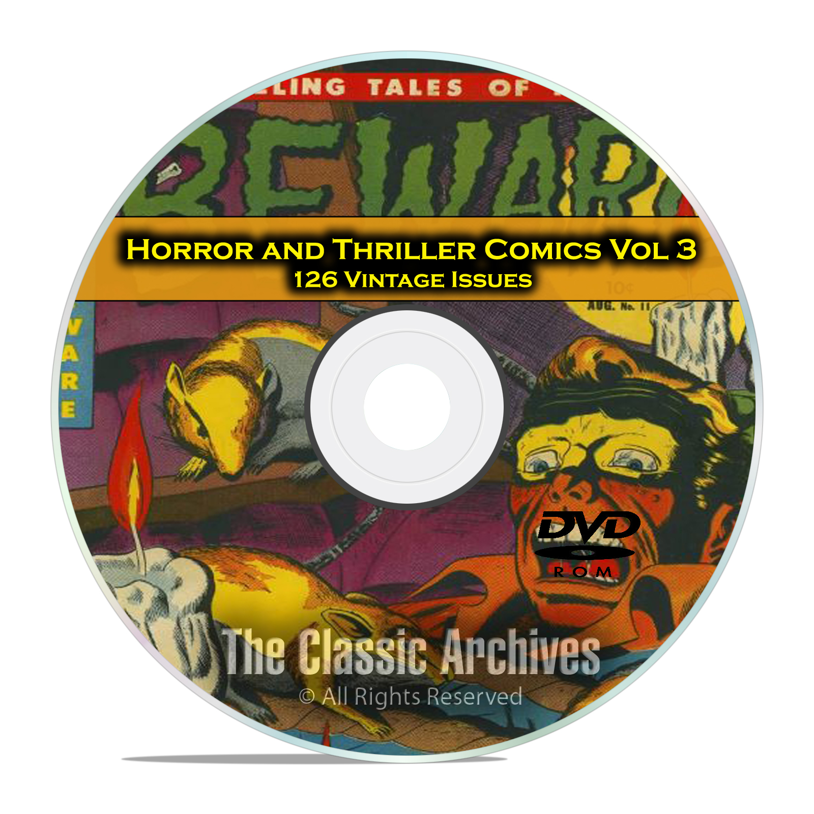 Horror and Thriller Comics Vol 3 Beware Mysteries 126 Golden Age Comics DVD
