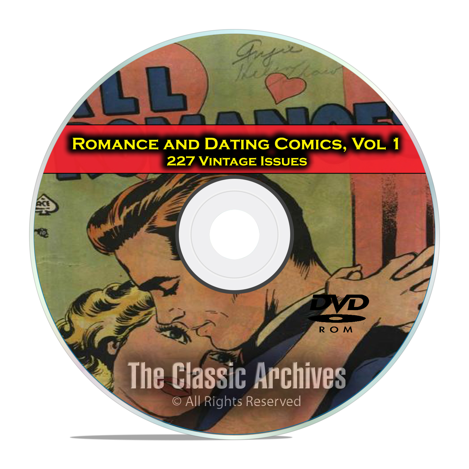 Romance, Love, Dating Comics, Vol 1, All Romances, Brides, Golden Age DVD