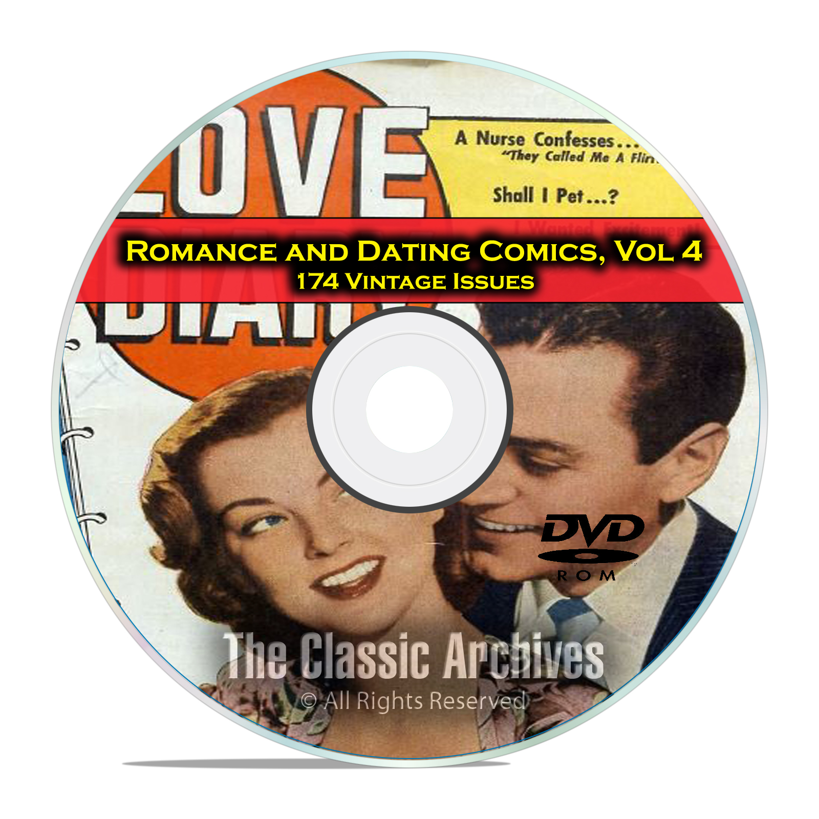 Romance, Love, Dating Comics, Vol 4, Love Diary, Young Love, Golden Age DVD