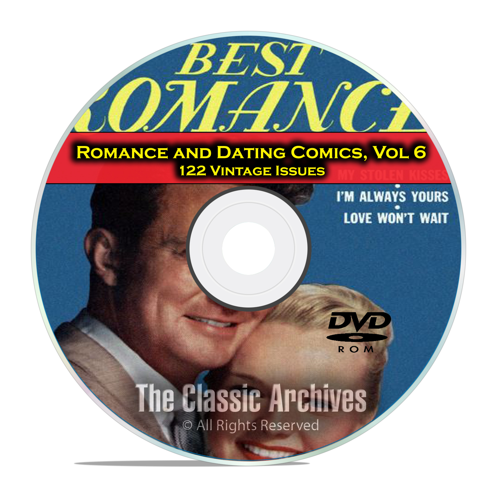 Romance, Love, Dating Comics, Vol 6, Confessions of Lovelorn Golden Age DVD