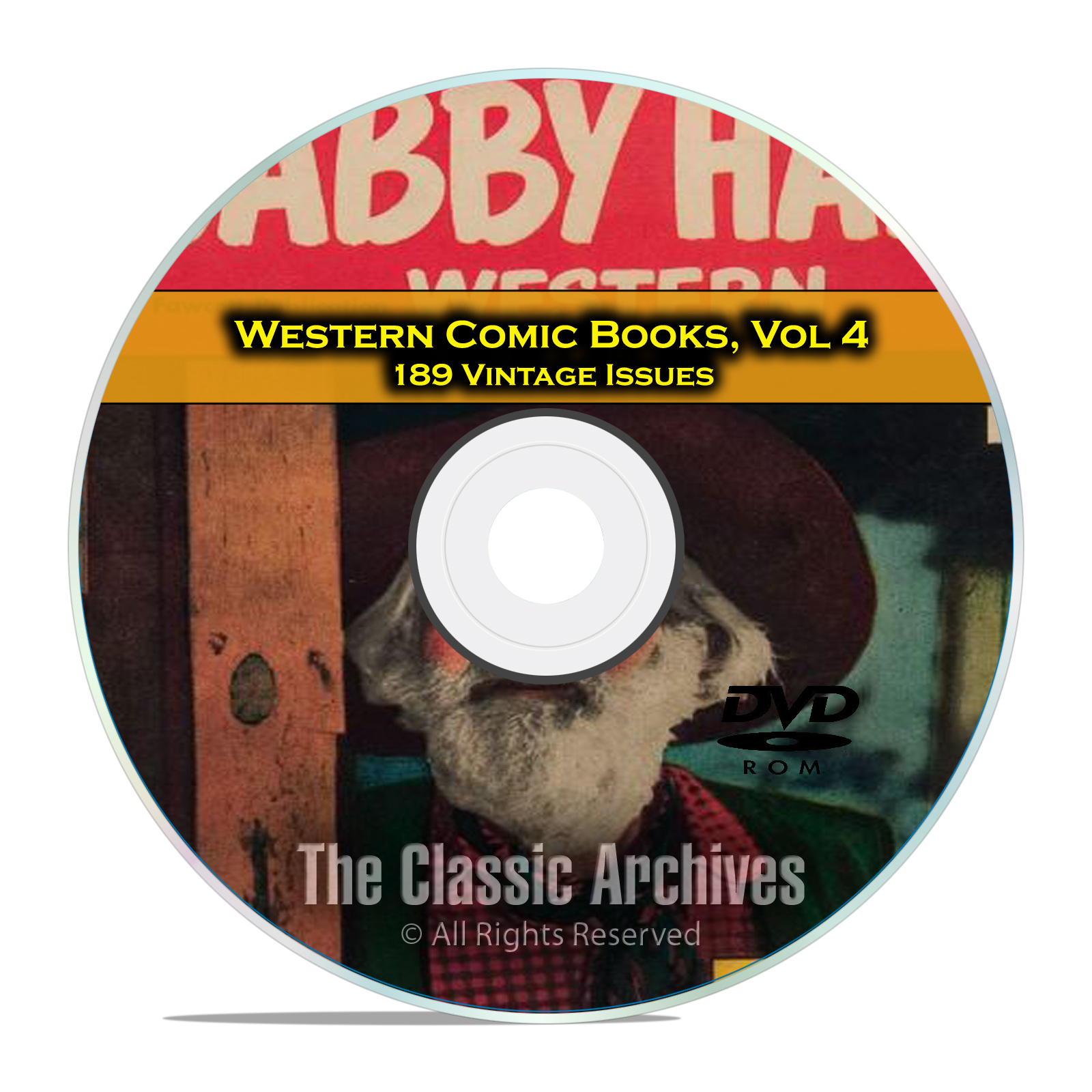 Western Comic Books, Vol 4, Gabby Hayes, Tex Ritter, Tom Mix Golden Age DVD