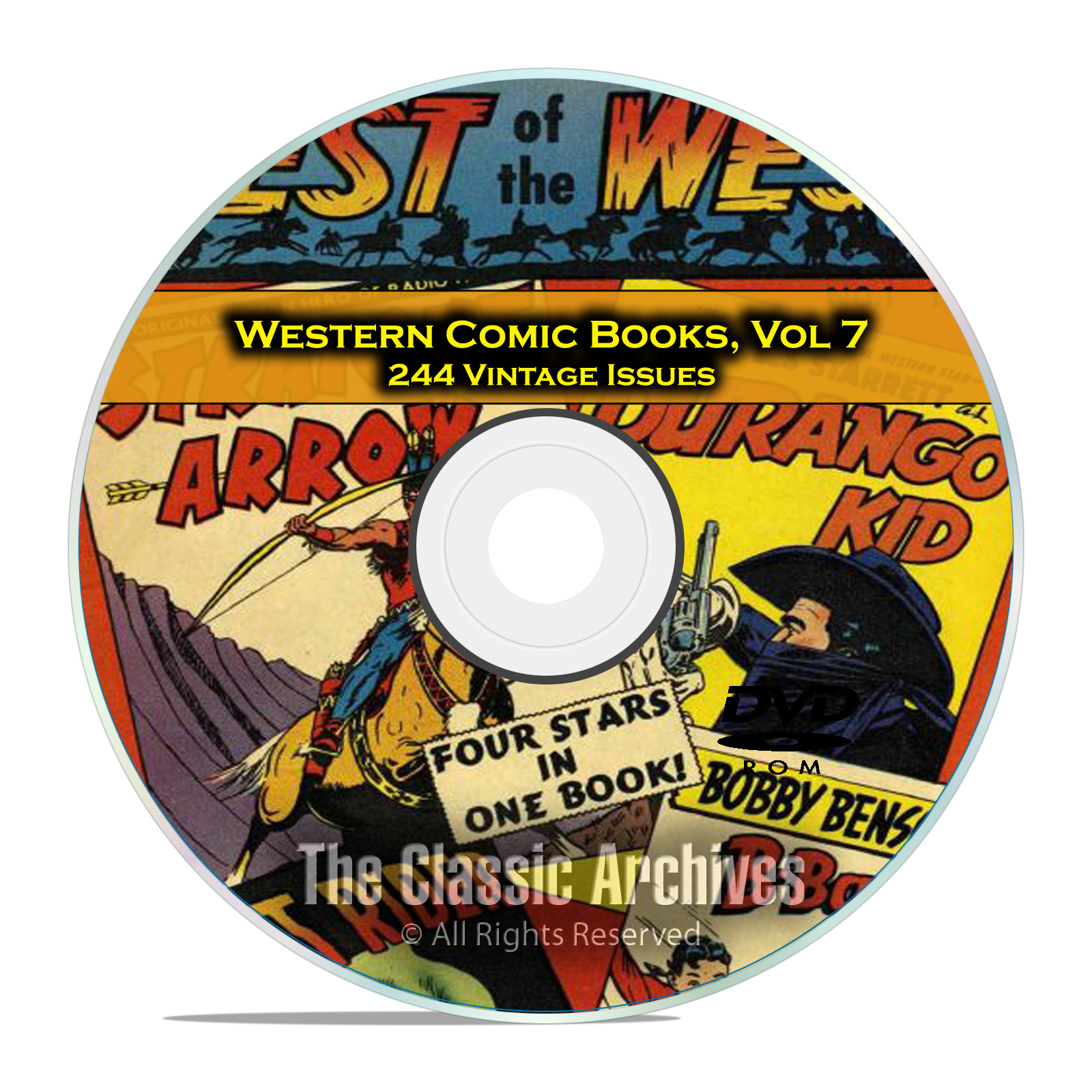 Western Comic Books, Vol 7, Best of the West, Straight Arrow Golden Age DVD