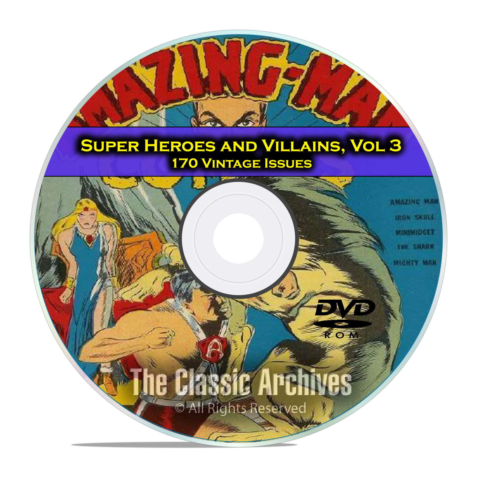 Super Hero Villains, Vol 3, The Blue Beetle Bulletman Golden Age Comics DVD