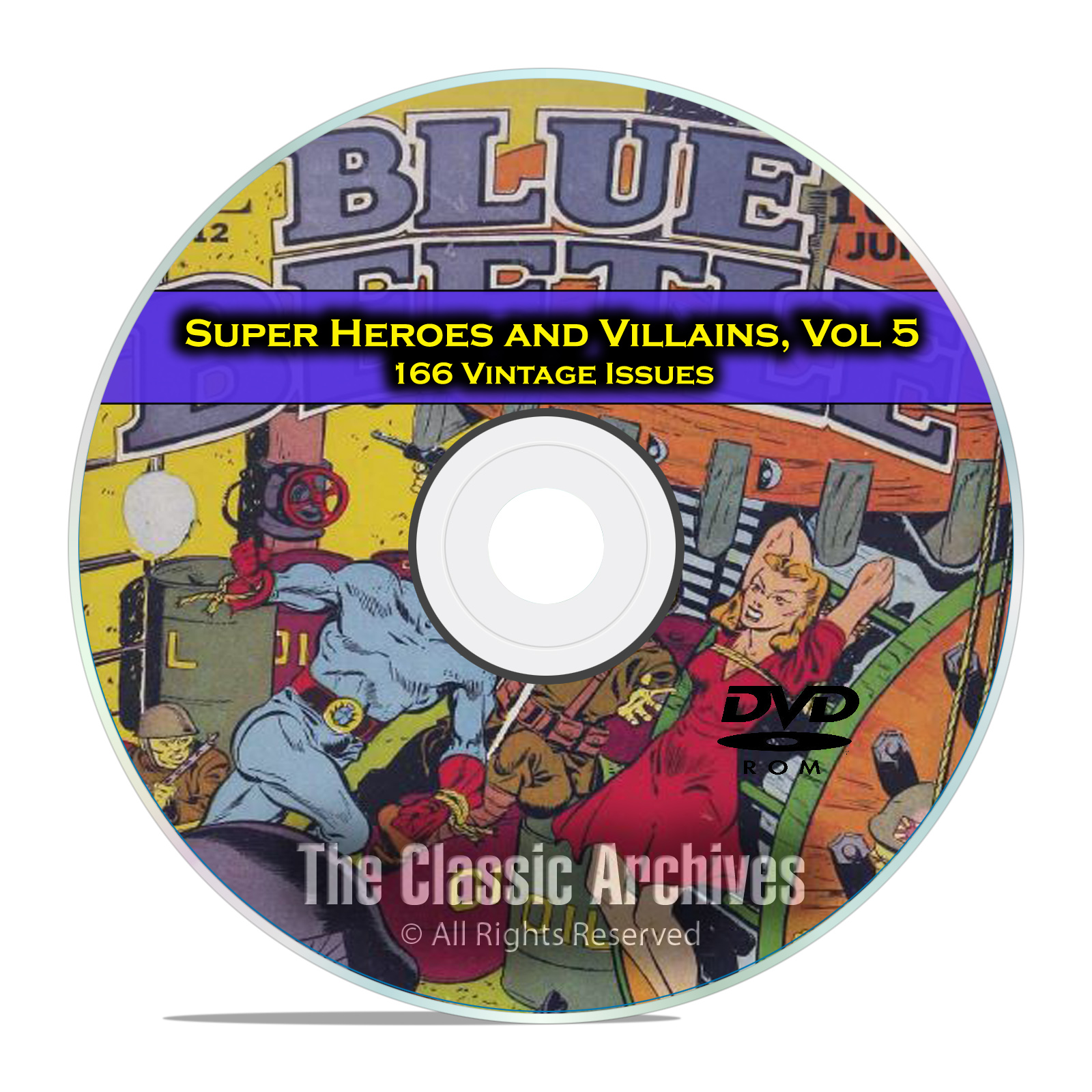 Super Hero Villains, Vol 5, Blue Beetle, Green Hornet Golden Age Comics DVD
