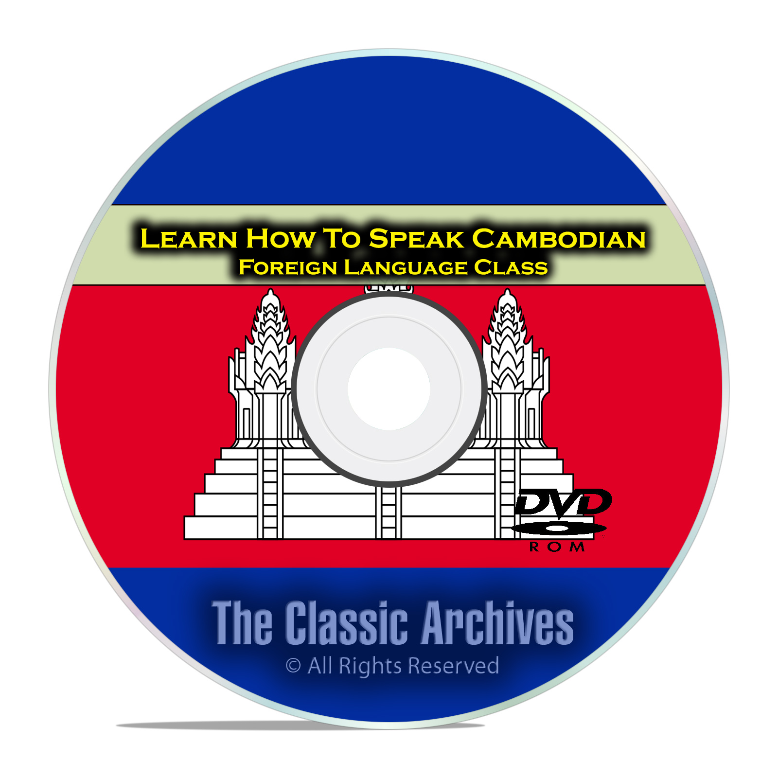 Learn How To Speak Cambodian, Fast Foreign Language Training Course, DVD