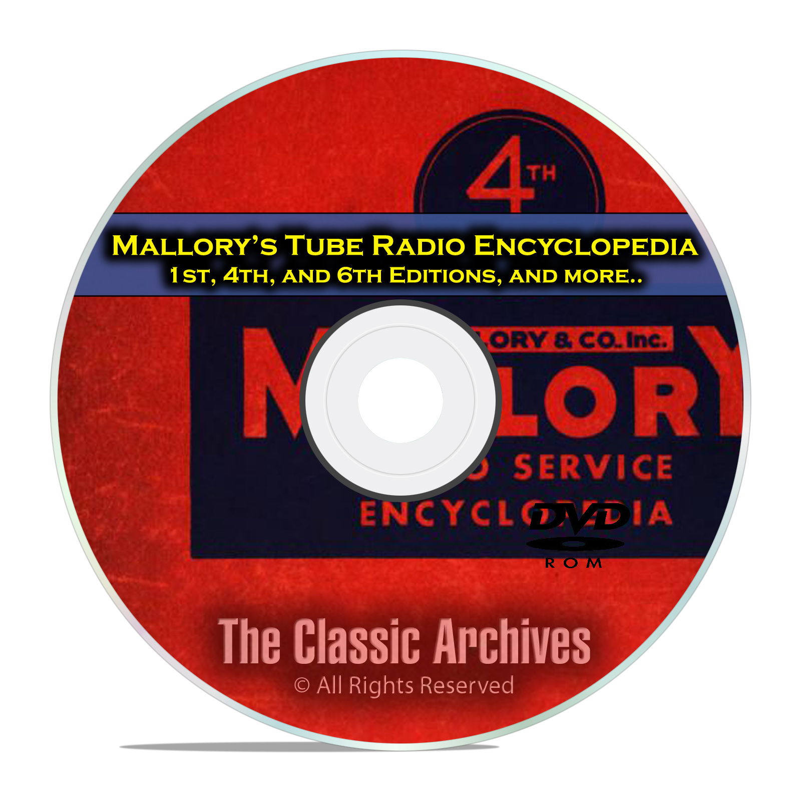 Mallory's Tube Radio Encyclopedia, 1st, 4th, 6th Editions, OTR Rider DVD