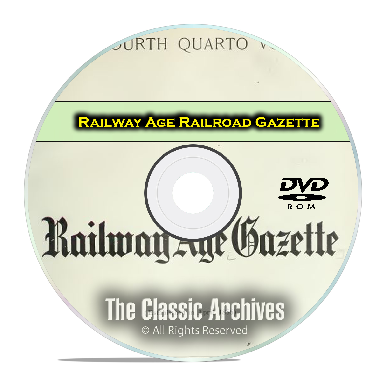 Railway Age Railroad Gazette, Railroad Steam Era History, 858 Issues DVD