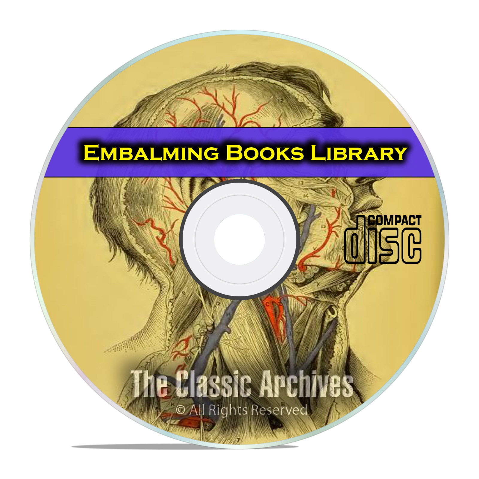 The Library of Embalming, History and Practice, Anatomy Autopsy 22 Books CD