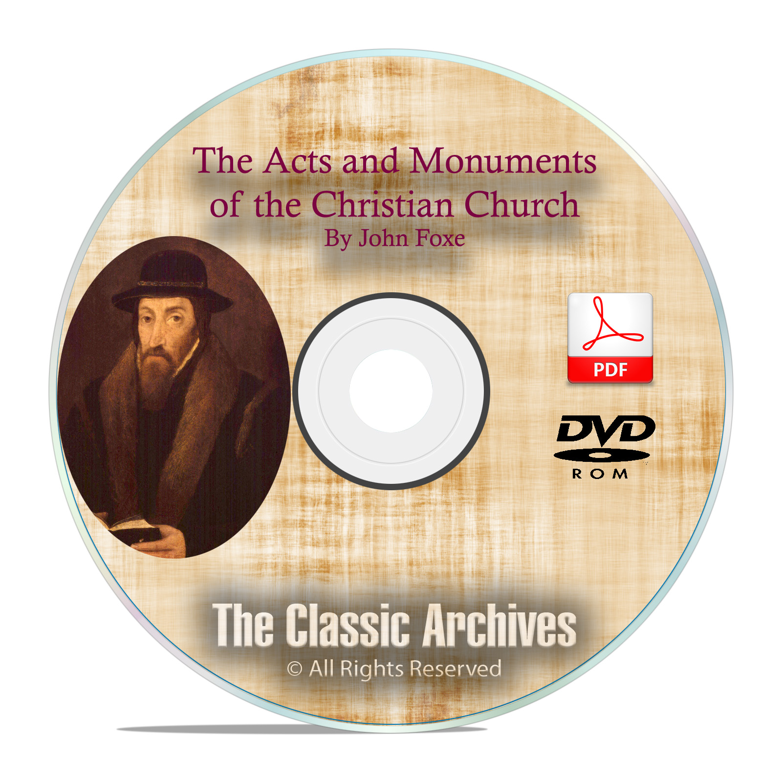 John Foxe's Acts & Monuments, Book of Martyrs, Audiobook + Original PDF DVD