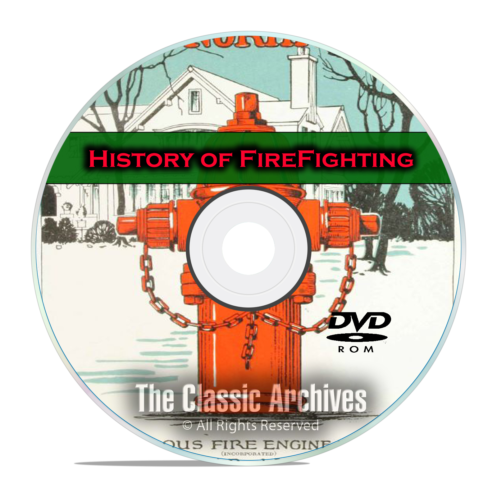 The History of Firefighting, 51 Vintage Books, Catalogs 200+ Photos PDF DVD