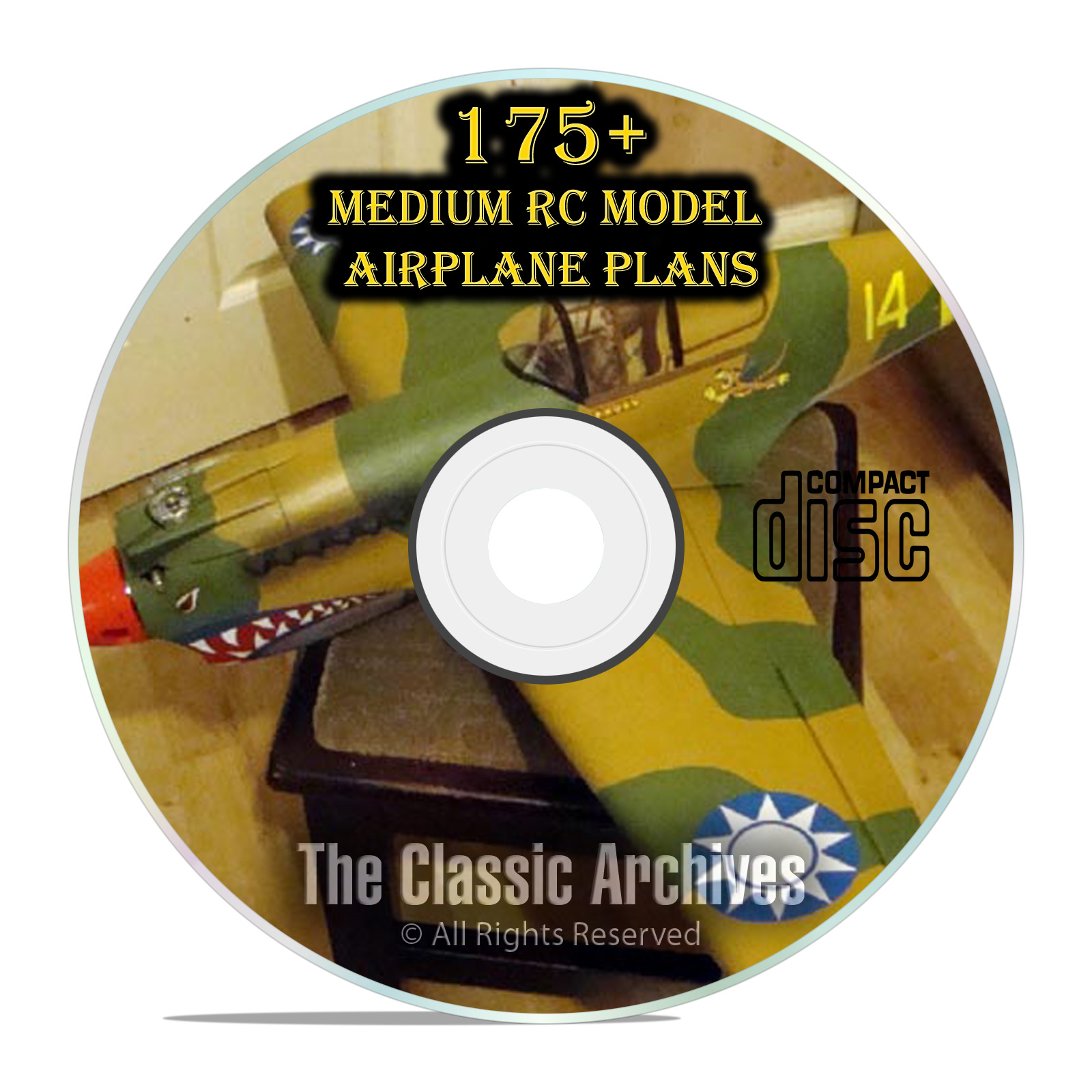 175+ Small & Medium Scale RC Model Airplane Plans Military Templates PDF CD