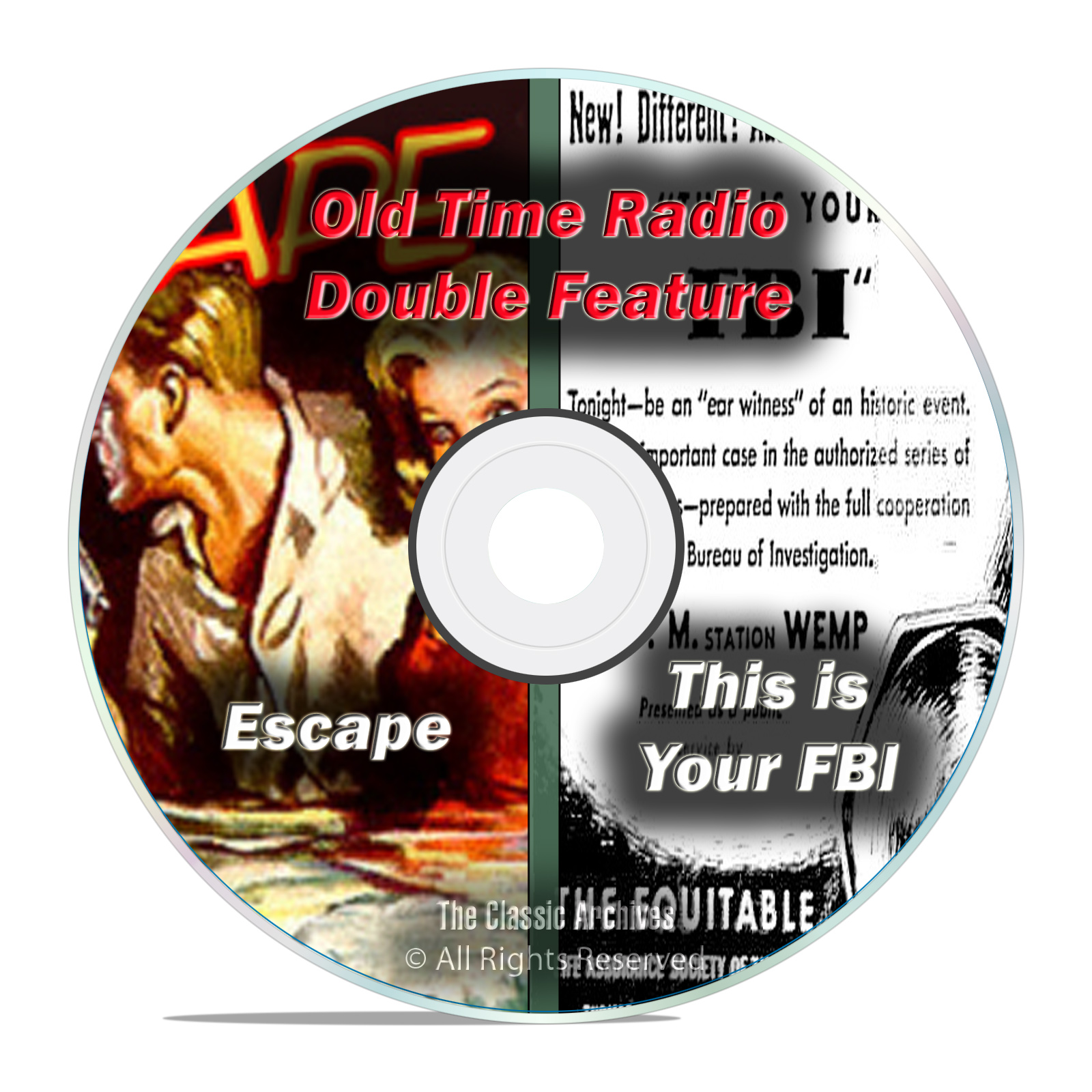 This Is Your FBI & ESCAPE, 646 shows, FULL RUN SET, Old Time Radio OTR DVD
