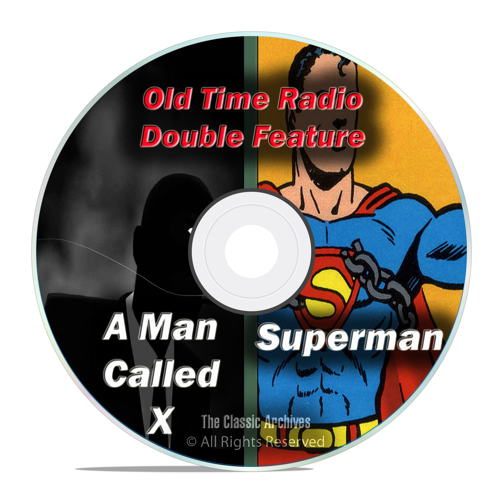 SUPERMAN, The Man Called X, All Known 1,281 Old Time Radio Shows MP3 DVD