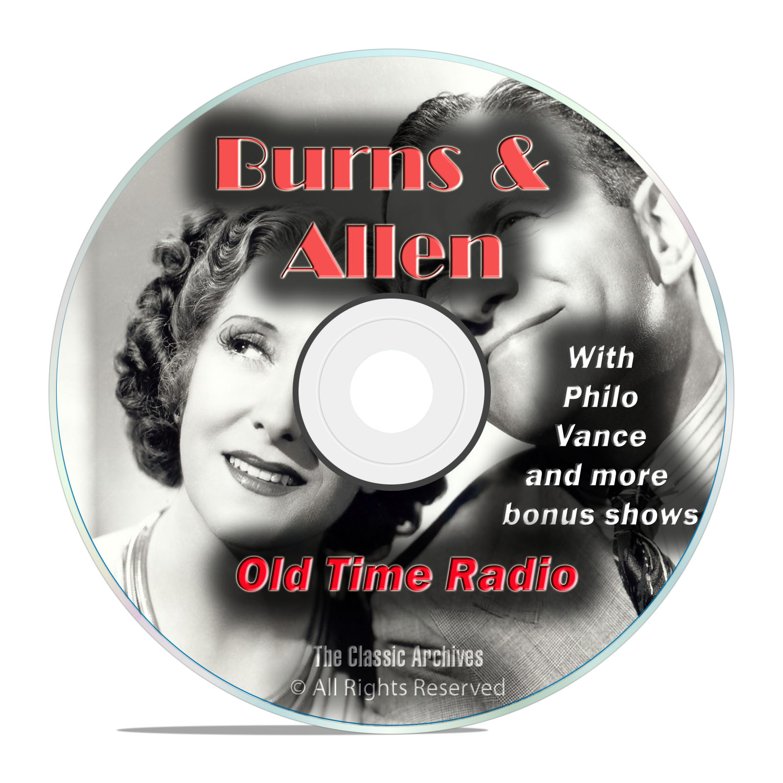 Burns & Allen, 758 Episodes Old Time Radio, Complete Set, Comedy OTR DVD
