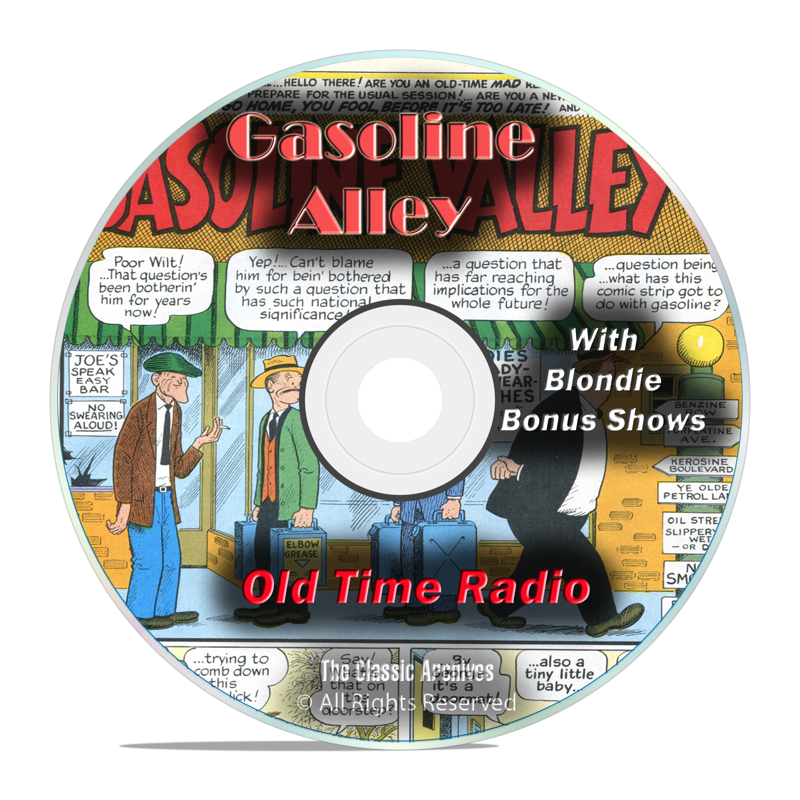 Gasoline Alley, and Blondie, 931 Old Time Radio Shows, Comedy Shows OTR