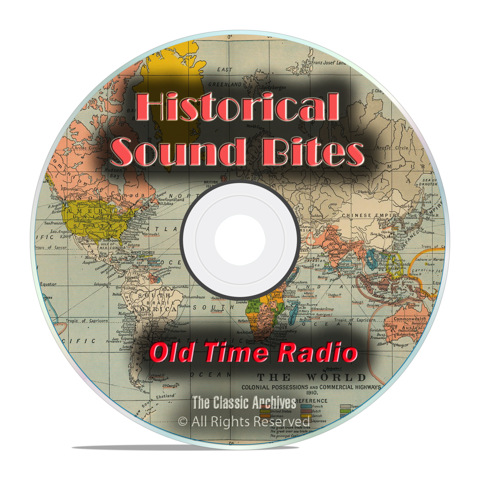 WWII Historical Sound Bites, 1,672 Old Time Radio Sound Clips mp3 DVD