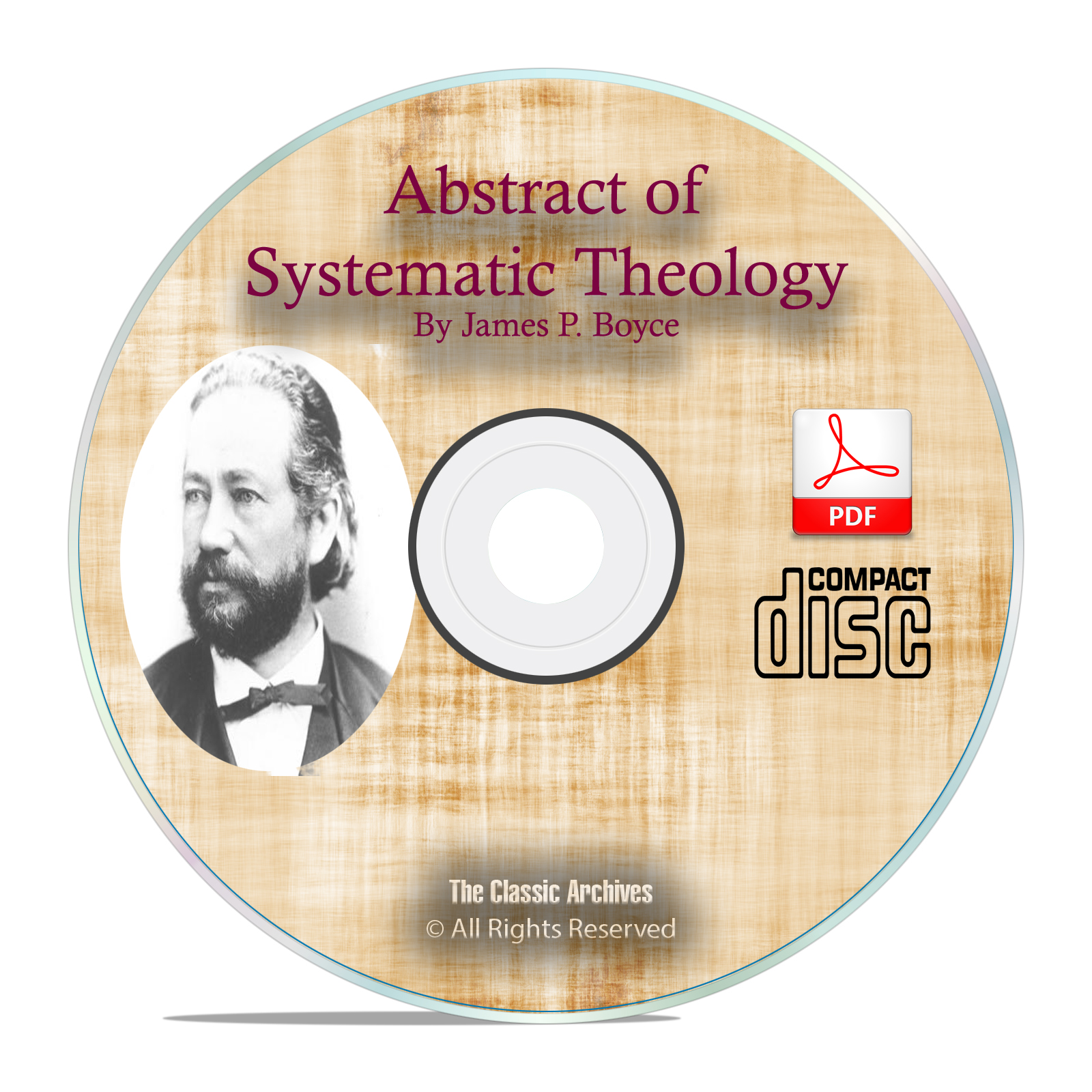 Abstract Systematic Theology, James Boyce, Bible Commentary Study PDF CD