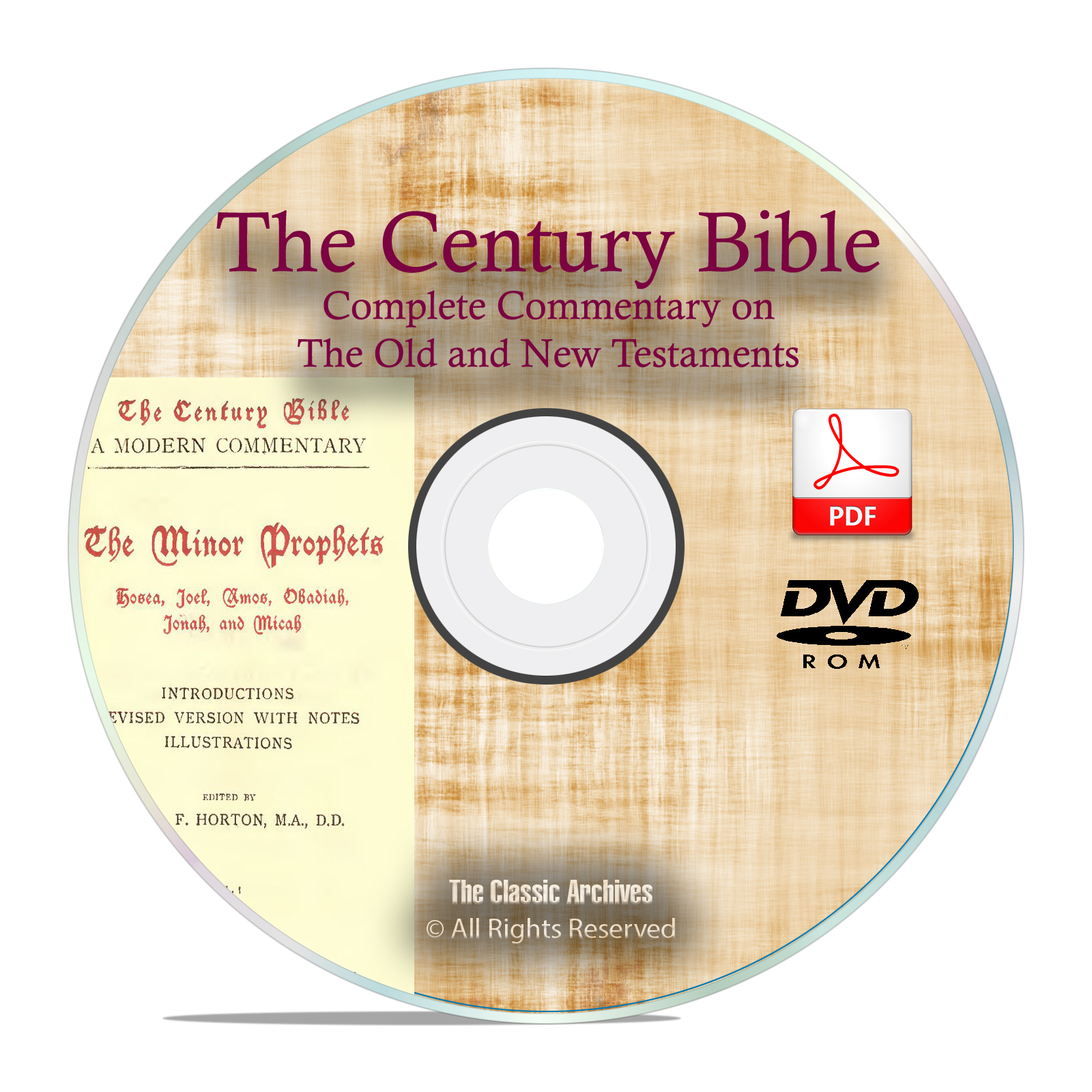 Century Bible Commentary, Old & New Testament Christian Scripture PDF DVD