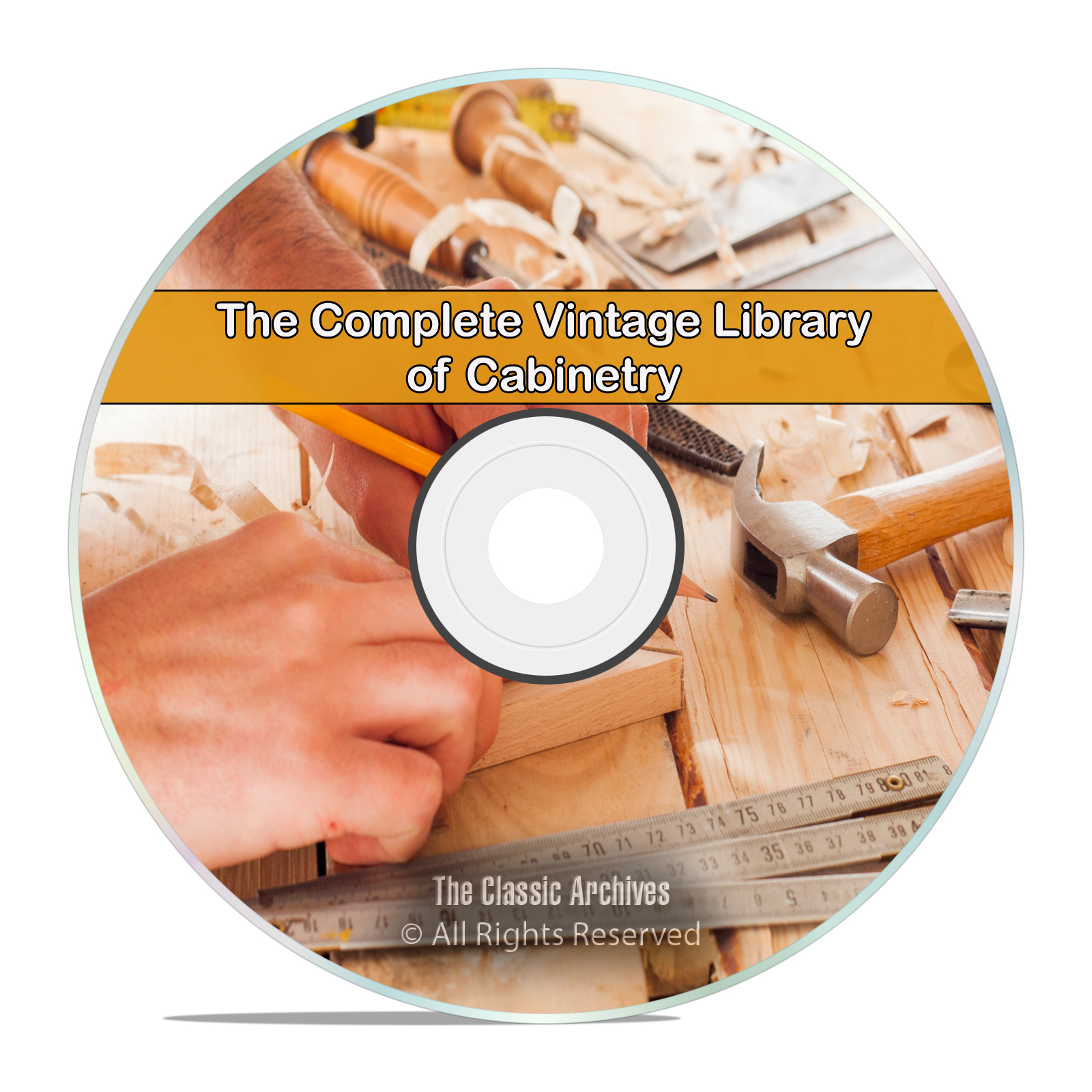 50 Book Library of Cabinetry, Cabinet Making Work Carpentry Wood How To DVD