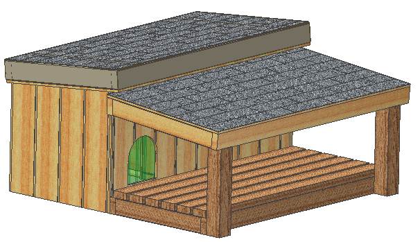 INSULATED DOG HOUSE PLANS, 15 TOTAL, LARGE DOG, WITH ...