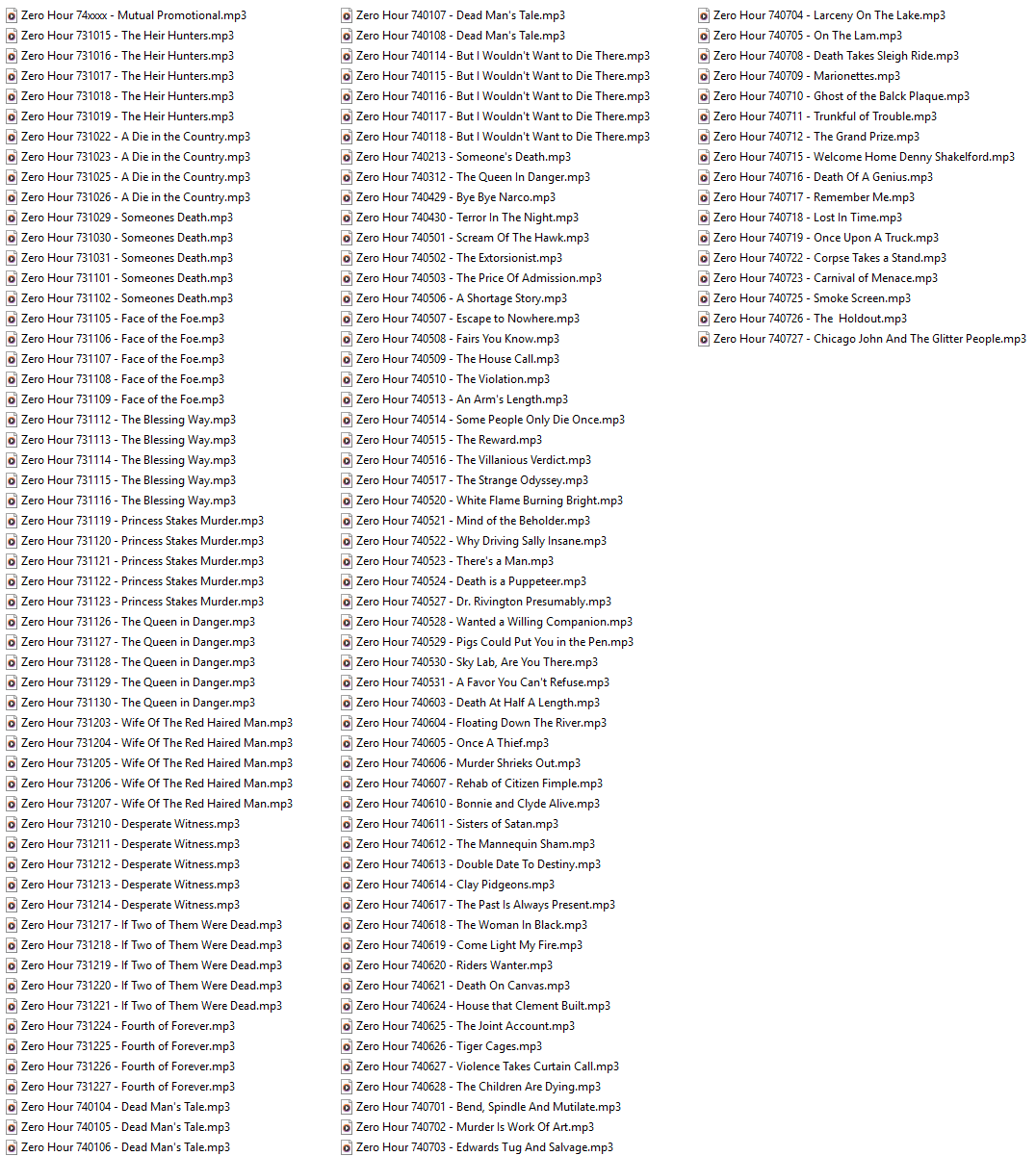 Zero Hour Old Time Radio