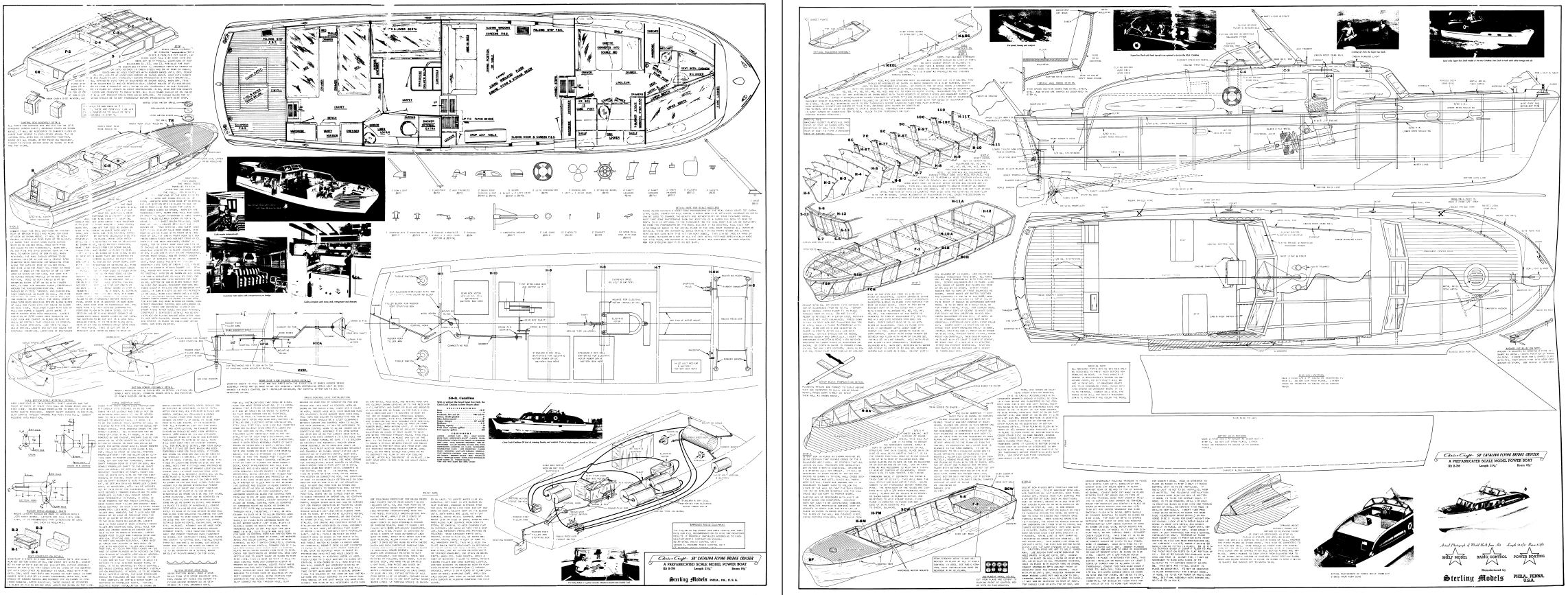 Trainer model airplane plans