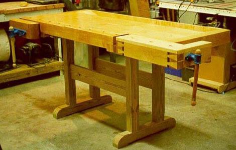 Traditional Wood Workbench, Workshop Wood Plans, IMMEDIATE DOWNLOAD